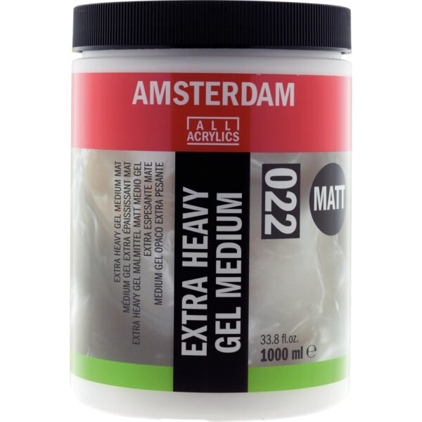 Extra heavy gel medium matt 022 jar 1000 ml