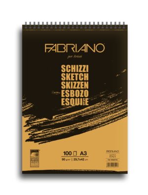 mplok schizzi Schizzi A4 Σπιράλ Μπλοκ για σκίτσο- 90gr Fabriano