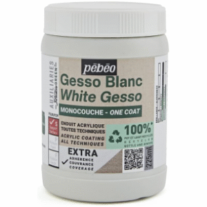 Pebeo White Gesso Green Studio One Coat 225gr