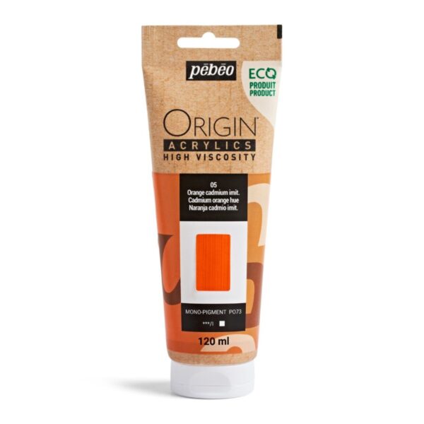 Ακρυλικό Χρώμα  05 Cadmium Orange 120ml Pebeo Origin