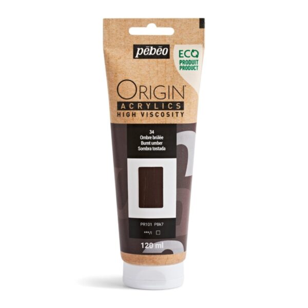 Ακρυλικό Χρώμα  34 Burnt Umber 120ml Pebeo Origin