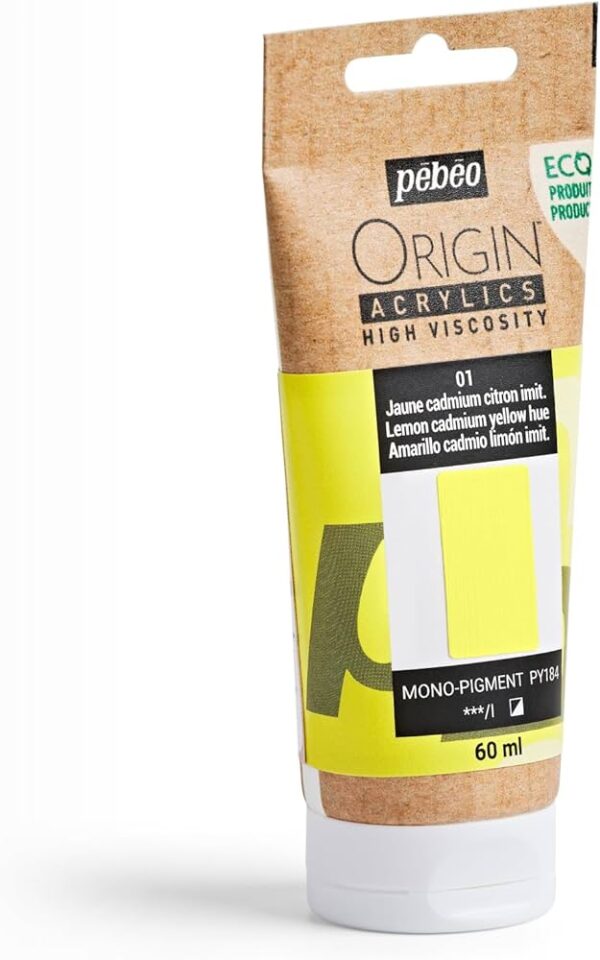 Ακρυλικό Χρώμα  01 Lemon Yellow 120ml Pebeo Origin