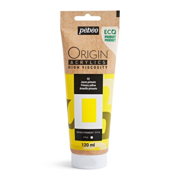 Ακρυλικό Χρώμα  02Primary Yellow 120ml Pebeo Origin