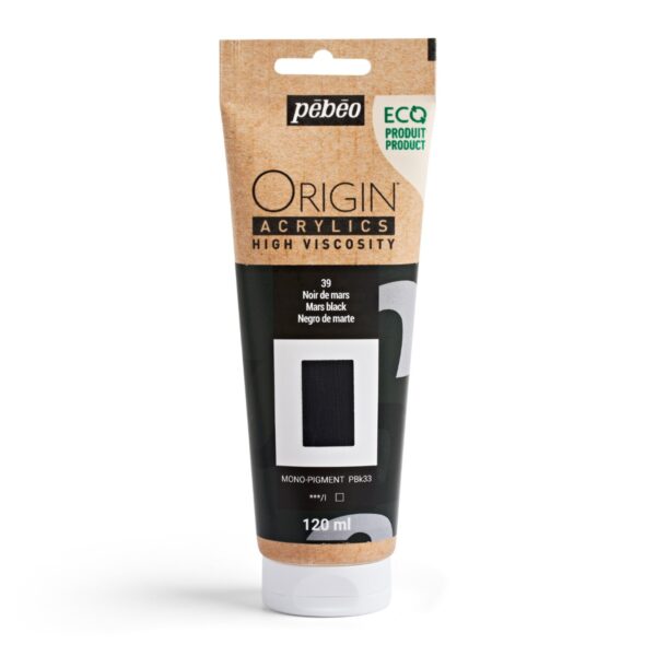 Ακρυλικό Χρώμα  39 Mars Black 120ml Pebeo Origin