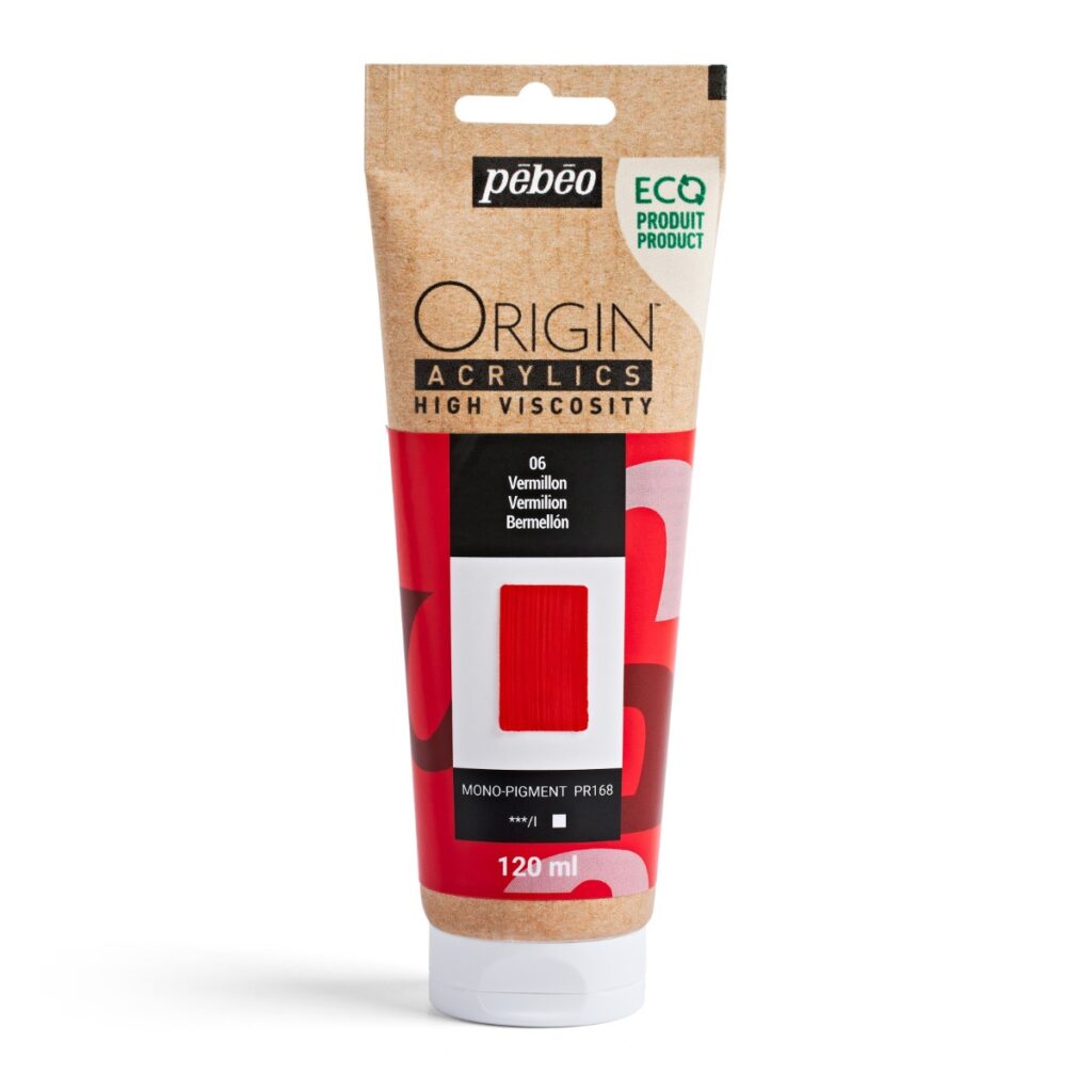 ακρθλικό χρώμα vermilion origin pebeo
