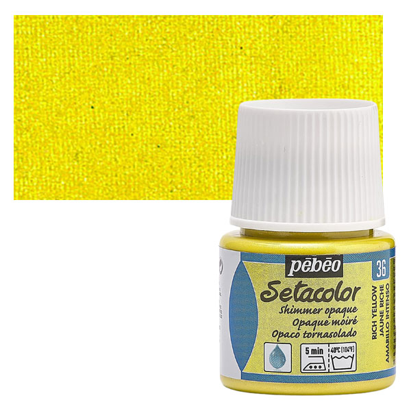 Χρώμα για ύφασμα Rich Yellow 45ml, Pebeo Setacolor Opaque