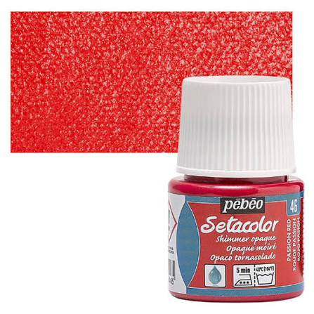 setacolor χρώματα για ύφασμα Passion red