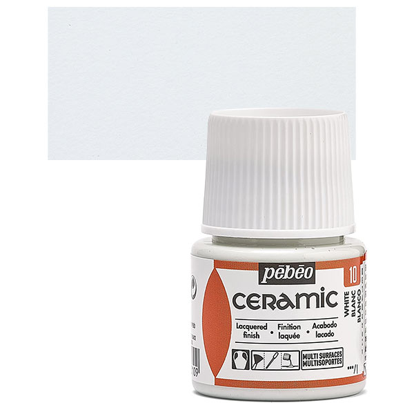 Ψυχρό Σμάλτο White No10 45ml Pebeo Ceramic | Λευκό Σμάλτο