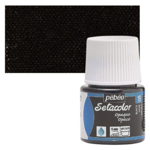 19_45ml Χρώμα για ύφασμα Black 45ml,Pebeo Setacolor Opaque Χρώμα για ύφασμα Black 45ml,Pebeo Setacolor Opaque