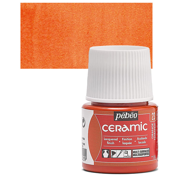Ψυχρό Σμάλτο για Κεραμική Orange (No23) Pebeo Ceramic 45ml