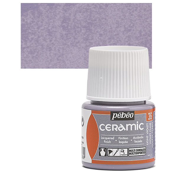 Ψυχρό Σμάλτο για Κεραμική Light Violet (No36) Pebeo Ceramic 45ml