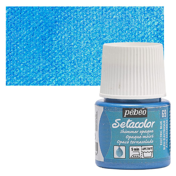 Χρώμα για ύφασμα Electric Blue 45ml,Pebeo Setacolor Opaque Χρώμα για ύφασμα Electric Blue 45ml,Pebeo Setacolor Opaque