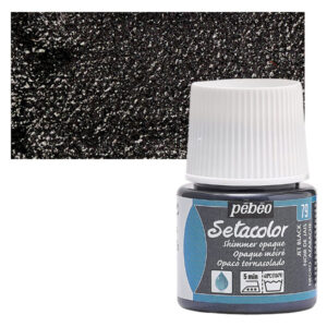 Pebeo Setacolor Opaque Jet Black 45ml. Επαγγελματικό μαύρο χρώμα για ύφασμα