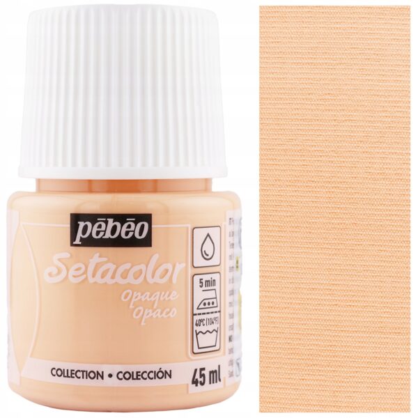 Χρώμα για ύφασμα Orange Peach 45ml,Pebeo Setacolor Opaque