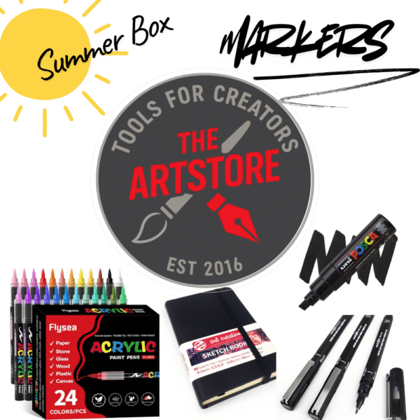 summer box marker, Σετ ζωγραφικής με μαρκαδόρους