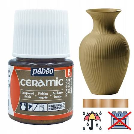 images (43) Ψυχρό Σμάλτο Rich Gold No15 45ml Pebeo Ceramic | The Art Store