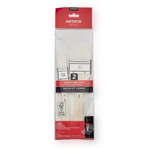 ΣΕΤ 2 ΠΙΝΕΛΩΝ για Gesso & Βερνίκι No 25 No 50- Pebeo