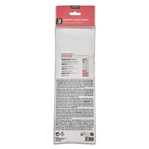 ΣΕΤ 3 ΠΙΝΕΛΩΝ για Gesso & Βερνίκι No 25, 40, 50-  Pebeo